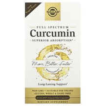 Куркумін Curcumin Full Spectrum Solgar 60 капсул