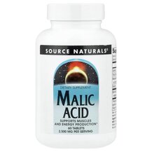 Malic Acid Яблучная кислота Source Naturals 60 таблеток