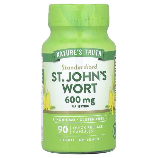 Основное фото товара Зверобой, Standardized St. John's Wort 600 mg, 90 капсул