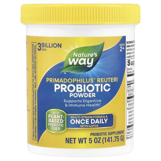 Основне фото товару Reuteri Probiotic Powder, Лактобактерії Реутері, 141.75 г