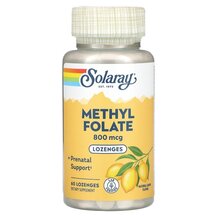 Methyl Folate Lemon 800 mcg Метилфолат Solaray 60 таблеток Methyl Folate Lemon 800 mcg Метилфолат Solaray 60 таблеток