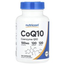 CoQ10 100 mg Коэнзим CoQ10 Nutricost 120 капсул
