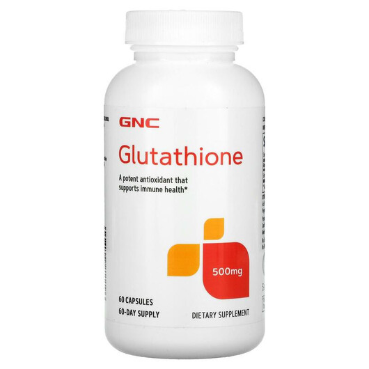 Основное фото товара Glutathione 500 mg Основное фото товара GNC, L-Глутатион, Glutathione 500 mg, 60 капсул