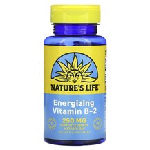Vitamin B-2 250 mg Витамин B2 Рибофлавин Natures Life