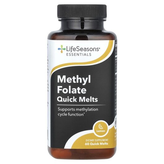 Основное фото товара Methyl Folate Quick Melts Lemon Основное фото товара LifeSeasons, Метилфолат, Methyl Folate Quick Melts Lemon, 60 табл