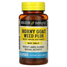 Horny Goat Weed Plus With Maca Горянка Mason 60 капсул Horny Goat Weed Plus With Maca Горянка Mason 60 капсул