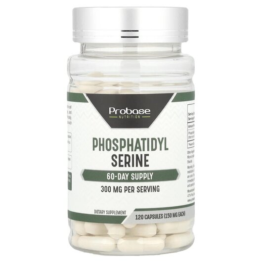 Основне фото товару Phosphatidyl Serine 300 mg, Фосфатидилсерин, 120 капсул