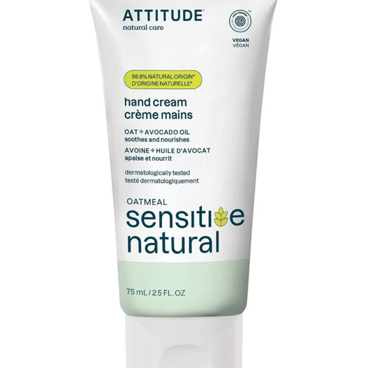 Основне фото товару Sensitive Natural Hand Cream - Avocado Oil Основне фото товару ATTITUDE, Sensitive Natural Hand Cream - Avocado Oil, Крем, 75 мл