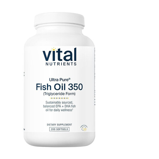 Основное фото товара Ultra Pure Fish Oil 350 Lemon Основное фото товара Vital Nutrients, Омега 3, Ultra Pure Fish Oil 350 Lemon, 200 капс