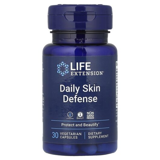Основне фото товару Life Extension, Daily Skin Defense, Вітаміни для шкіри, 30 капсул