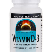 Вітамін D3 Vitamin D-3 Source Naturals 200 капсул