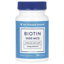 Biotin 5000 mcg Витамин B7 Биотин TheVitaminShoppe Biotin 5000 mcg Витамин B7 Биотин TheVitaminShoppe