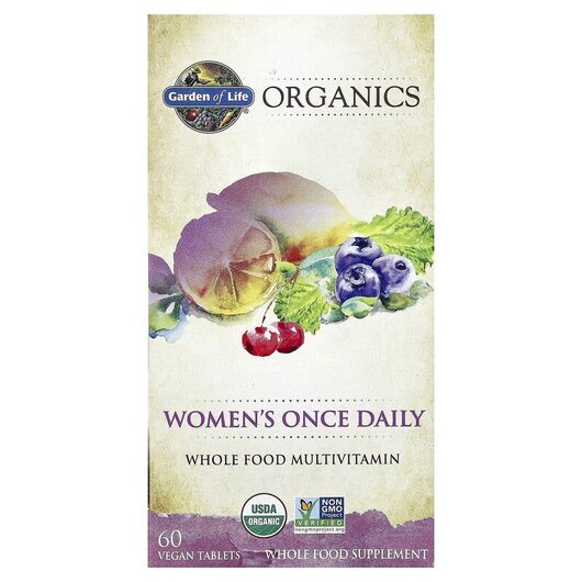 Основное фото товара MyKind Organics Women's Once Daily Основное фото товара RAW Мультивитамины для женщин, Women's Once Daily, 60 таблет