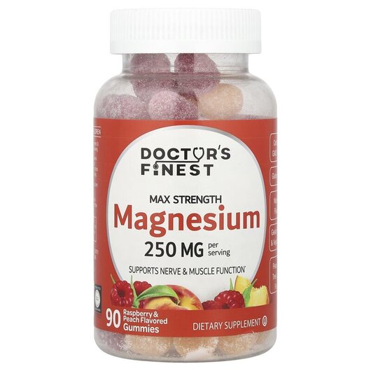 Основное фото товара Магний, Magnesium Raspberry & Peach 83 mg, 90 таблеток