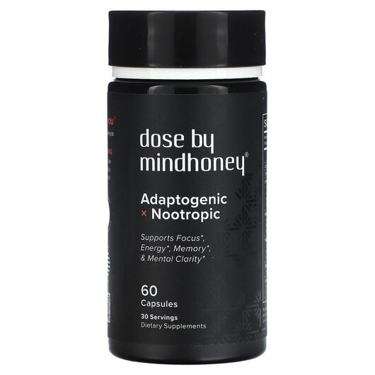 Основное фото товара Mindhoney, Адаптоген, Dose Adaptogenic Nootropic, 60 капсул