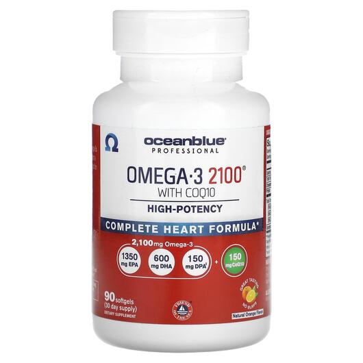 Основне фото товару Omega-3 2100 With COQ10 High-Potency Orange Основне фото товару Omega-3 2100 With COQ10 High-Potency Orange, Омега 3, 90 капсул