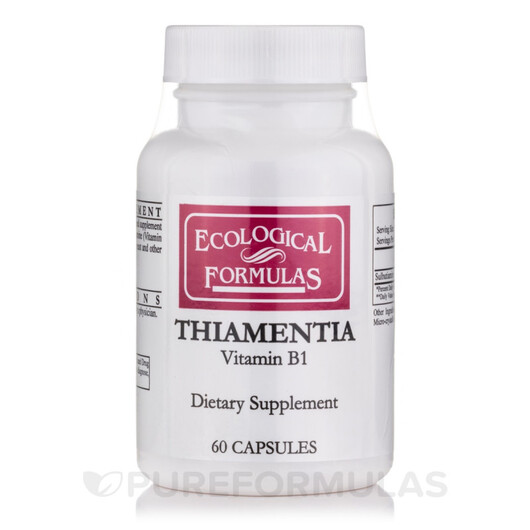 Основне фото товару Thiamentia Vitamin B1 Основне фото товару Thiamentia Vitamin B1, Вітамін B1 Тіамін, 60 капсул