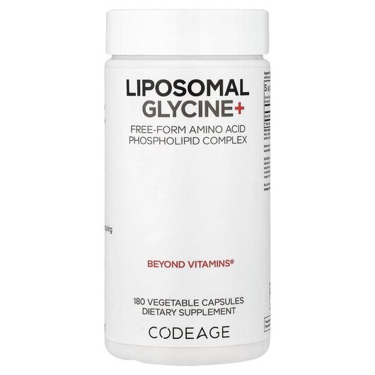 Основное фото товара CodeAge, L-Глицин, Liposomal Glycine+, 180 капсул