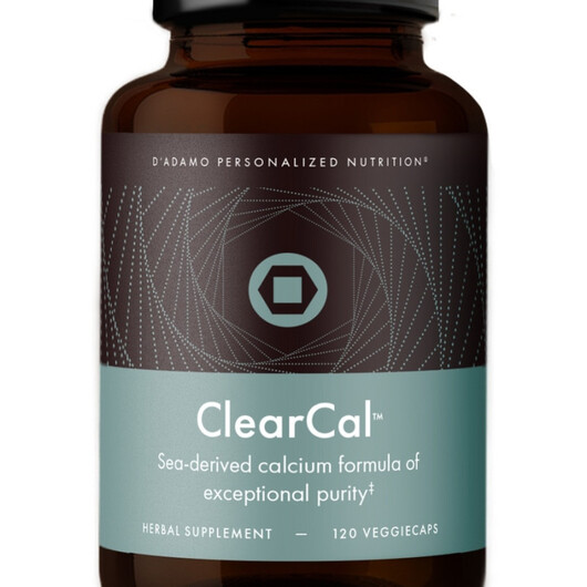 Основне фото товару ClearCal Основне фото товару D'Adamo Personalized Nutrition, ClearCal, Кальцій, 120 капсу
