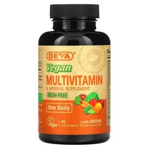 Веганські Мультивітаміни Vegan Multivitamin & Mineral Deva