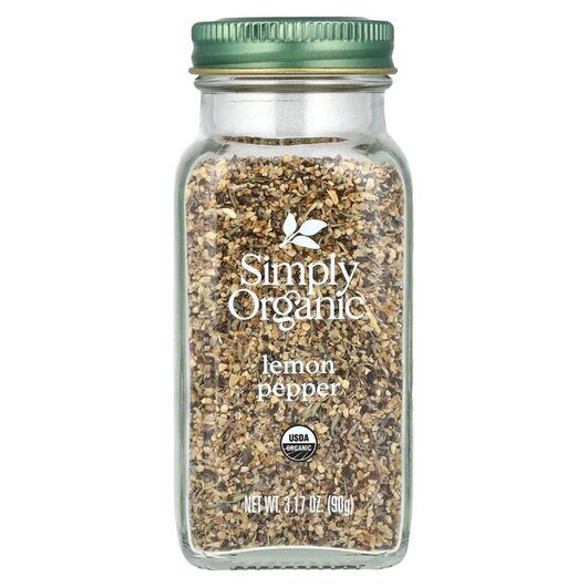 Основне фото товару Simply Organic, Lemon Pepper, Лимонний Перець, 90 г