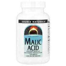 Malic Acid 833 mg Яблучная кислота Source Naturals Malic Acid 833 mg Яблучная кислота Source Naturals