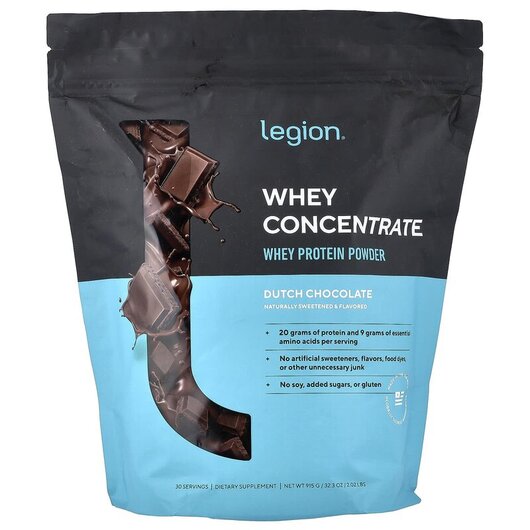 Основное фото товара Протеин, Whey Concentrate Whey Protein Powder Dutch Chocolate, 91