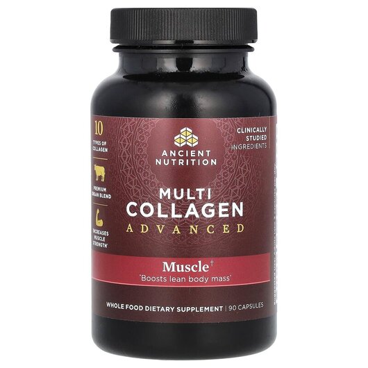 Основное фото товара Multi Collagen Advanced Muscle Основное фото товара Ancient Nutrition, Коллаген, Multi Collagen Advanced Muscle, 90 к