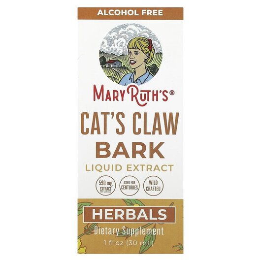 Основное фото товара Cat's Claw Bark Liquid Extract Основное фото товара MaryRuth's, Кошачий коготь, Cat's Claw Bark Liquid Extr