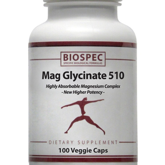 Основное фото товара Mag Glycinate Основное фото товара Biospec Nutritionals, Магний, Mag Glycinate, 100 капсул