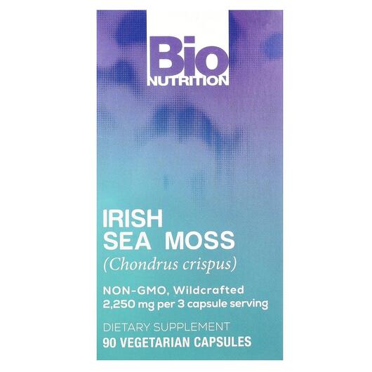 Основне фото товару Irish Sea Moss Основне фото товару Bio Nutrition, Irish Sea Moss, Ірландський морський мох, 90 капсу