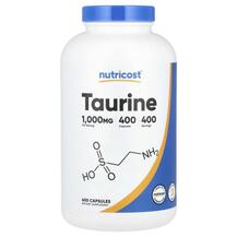 L-Таурин Taurine 1000 mg Nutricost 400 капсул