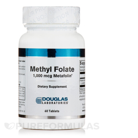 Основное фото товара Methyl Folate Основное фото товара Douglas Laboratories, Метилфолат, Methyl Folate, 60 таблеток