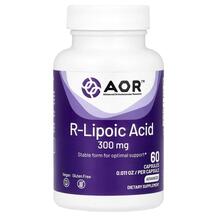 R-Ліпоєва кислота R Lipoic Acid 300 mg AOR 60 капсул