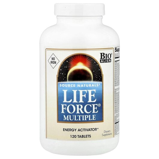 Основное фото товара Life Force Multiple No Iron Основное фото товара Source Naturals, Железо, Life Force Multiple No Iron 120, 120 таб