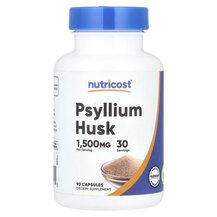 Psyllium Husk 1500 mg Псиллиум Nutricost 90 капсул