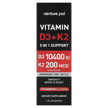 Vitamin D3 + K2 Strawberry Витамины D3 + K2 Venture Pal Vitamin D3 + K2 Strawberry Витамины D3 + K2 Venture Pal