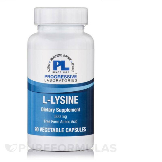Основне фото товару Progressive Labs, L-Lysine 500 mg, L-Лізин, 90 капсул