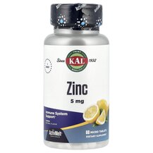 Zinc Sweet Lemon 5 mg Цинк 5 мг KAL 60 таблеток