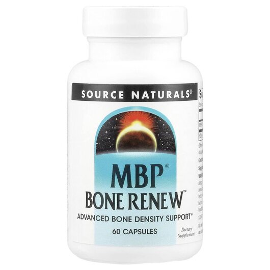 Основне фото товару Source Naturals, MBP Bone Renew, Зміцнення кісток, 60 капсул