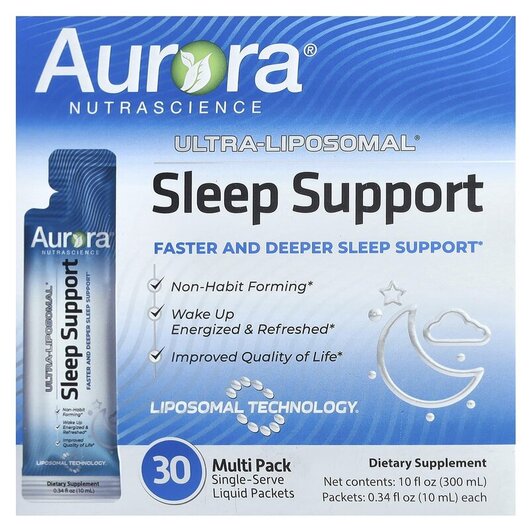 Основное фото товара Поддержка сна, Ultra-Liposomal Sleep Support, 30 шт
