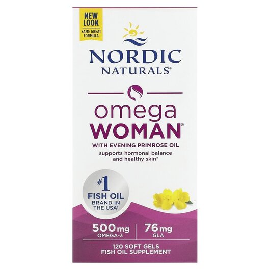 Основне фото товару Omega Woman With Evening Primrose Oil 830 mg Основне фото товару Omega Woman With Evening Primrose Oil, Олія примули вечірньої, 12