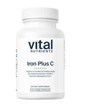 Iron Plus C 20 mg / 200 mg Железо Vital Nutrients