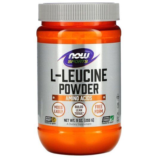 Основне фото товару NOW Foods, L-Leucine Powder, L-Лейцин в порошку, 255 г