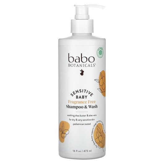 Основное фото товара Sensitive Baby Shampoo & Wash Fragrance Free, Шампунь для дет