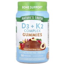 Vitamins D3+K2 Calcium Natural Peach Mango Кальций