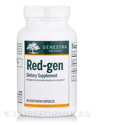 Основное фото товара Red-gen Основное фото товара Genestra, Укрепление костей, Red-gen, 90 капсул