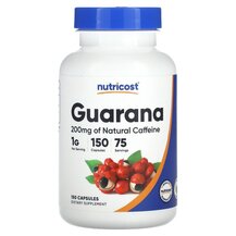 Guarana 1000 mg Гуарана Экстракт Nutricost 150 капсул Guarana 1000 mg Гуарана Экстракт Nutricost 150 капсул