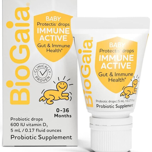Основное фото товара Baby Immune Active Probiotic Drops Основное фото товара BioGaia, Пробиотики, Baby Immune Active Probiotic Drops, 0.17 fl