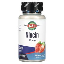 Niacin Strawberry 25 mg Витамин B3 Ніацин KAL 200 таблеток Niacin Strawberry 25 mg Витамин B3 Ніацин KAL 200 таблеток